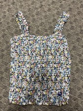 Abercrombie & Fitch Floral Smocked Tank Top Size XS NWT
