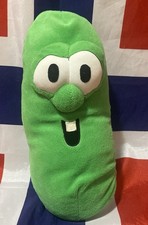Veggie Tales Larry Boy / Cucumber Reversible Plush 13" Talking Fisher Price 2000