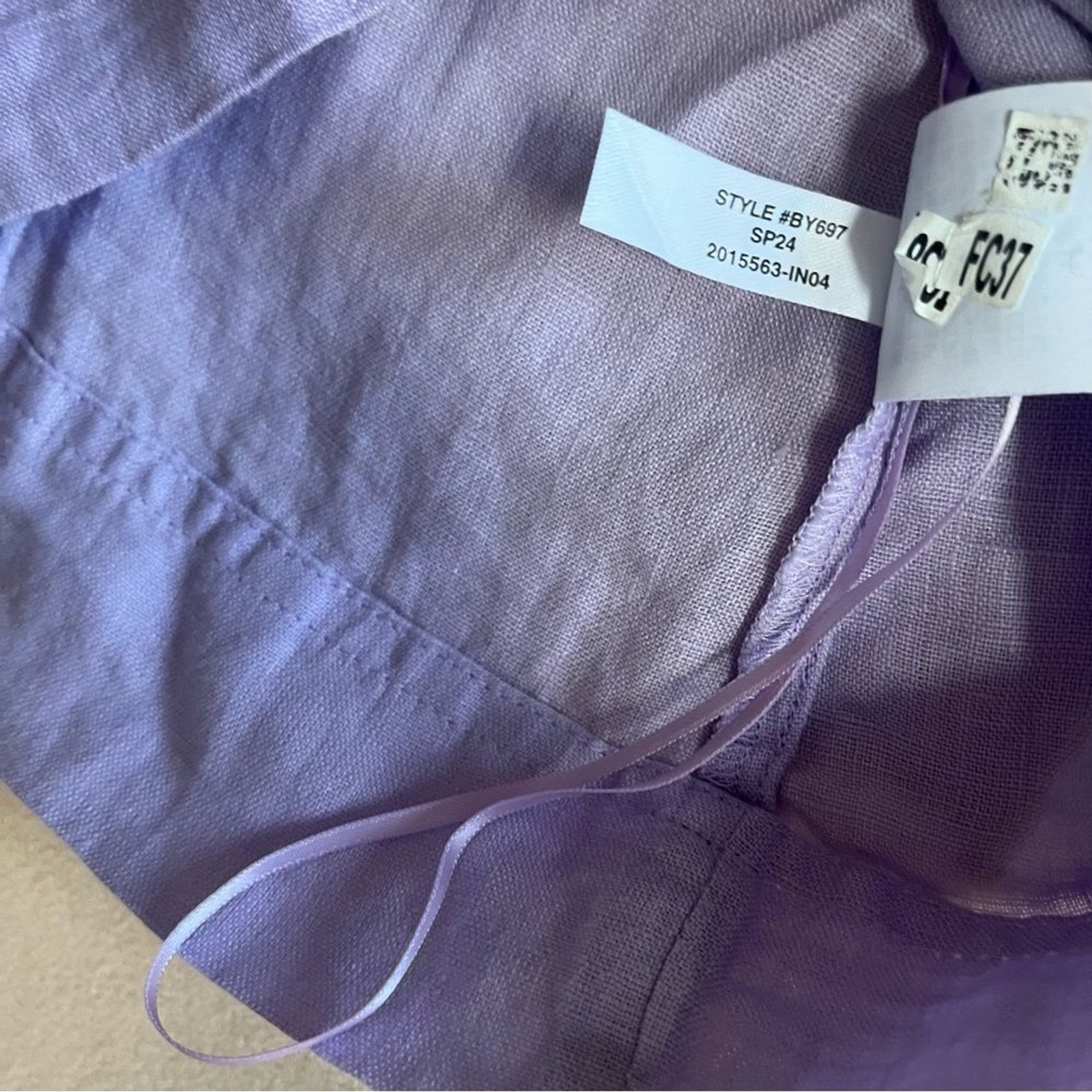 JCrew Levander Squareneck Button-Front Linen Top … - image 11