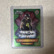 Wild Card Alumination NIL Mycah Pittman Autographed 33/75 Football Oregon Ducks