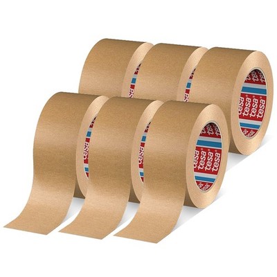 tesa tesapack 4713 Paketband im 6er Pack Papier Klebeband zum Verschließen von