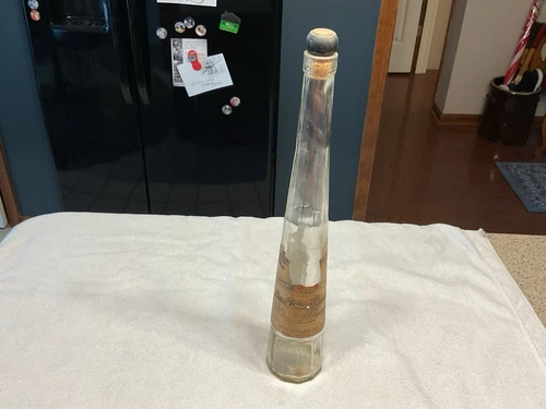 Vintage Bottle, Collectors Bottle, Liquore Galliano Bottle with back label  