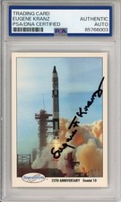 1991 SPACE SHOTS GENE EUGENE KRANZ SIGNED PSA DNA COA AUTOGRAPH FLIGHT DIRECTOR