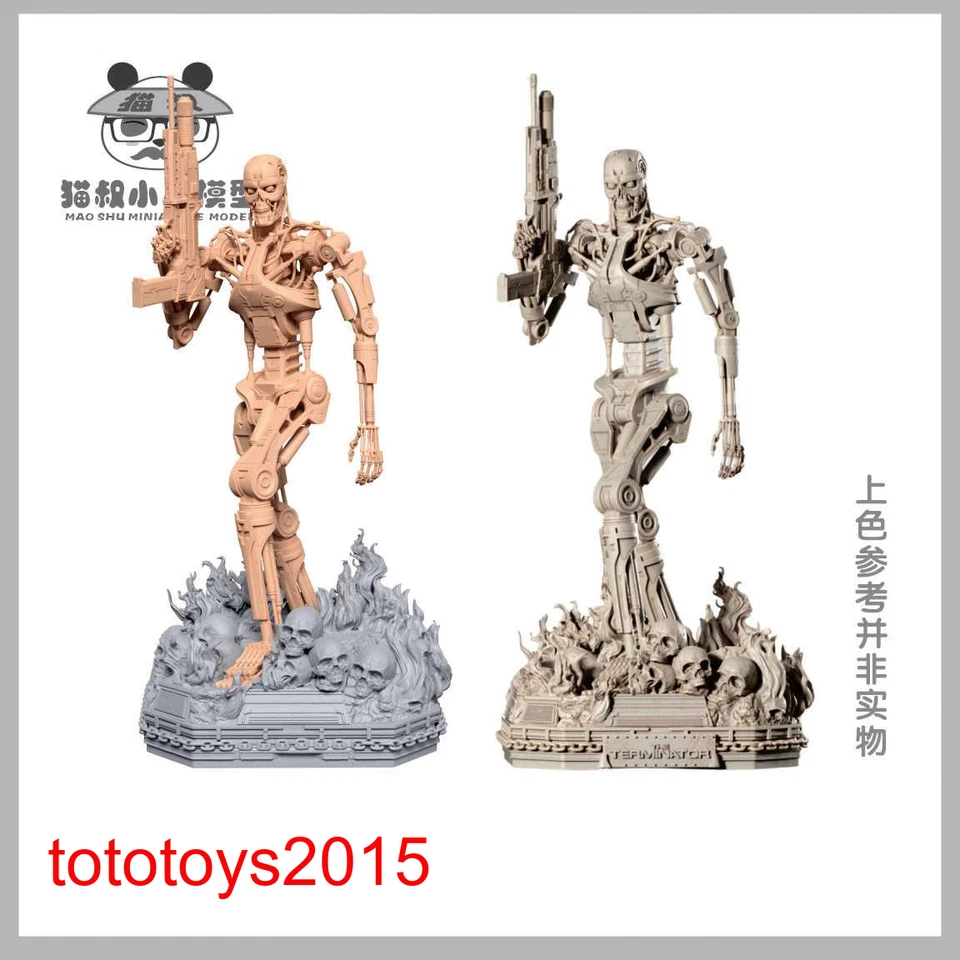 1/12 1/18 1/24 1/64 1/43 T800 Skeleton Killer Scene Minatures Figures Doll Model - Image 2 of 4