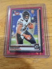 2025 Donruss Optic Cole Kmet Pink Lazer 1 /99 Bears First On Print