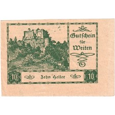 [#233838] Austria, Weiten, 10 Heller, 1920-12-31, UNC