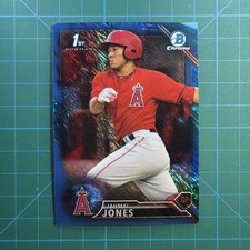 2016 Bowman Chrome #BCP178 Jahmai Jones Blue Shimmer Refractor 1st Angels