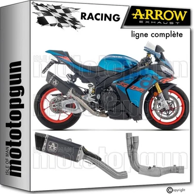 ligne complete race pista titanio negro c arrow pour aprilia rsv4 rsv-4 2026 26 - Photo 1/3