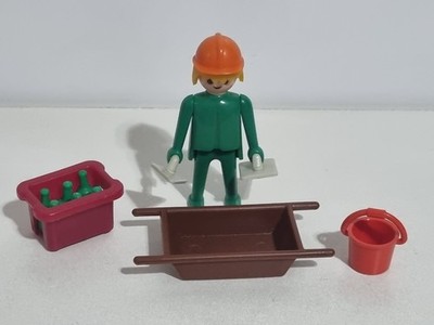 Playmobil System 3312 Antique Bricklayer Worker Construction Pawnwork