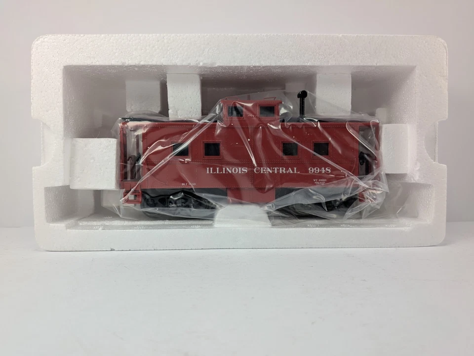 (2) MTH 20-91409 Illinois Central Steel Caboose Center Cupola Car #9948 & #9942 - Image 3 of 4