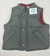 NWT Janie and Jack Boys Puffer Green Vest-Size 12-18 Months