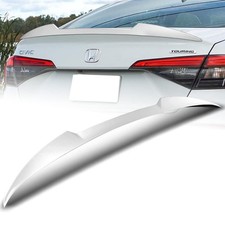 ABS Rear Trunk Lip Spoiler Pearl White for Honda Civic 2022-2025 EX LX Si Sedan