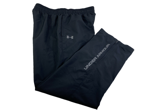 Under Armour Vital Warmup Trainingshose Herren L schwarz gefüttert Knöchelreißverschlüsse 1239481