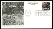 ABSTRACT EXPRESSIONISM 1940s JACKSON POLLOCK CTC 1999 MYSTIC CACHET FDC UNADDR