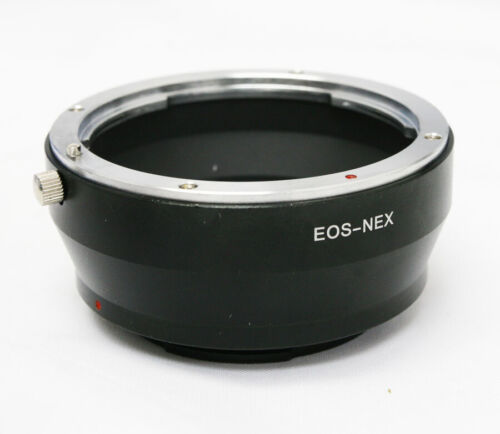 Obiettivo con attacco Canon EOS EF a adattatore Sony NEX E NEX-5R 5T 6 7 A5100 A6000 A7 A7R - Foto 1 di 2