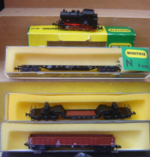 Trix N Dampflok BR89 005 mit 3 Güterwagen im Set "Gebraucht"(793K)