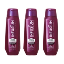 3 Pack Infusium Repair & Renew Shampoo Salon Professional 13.5 Ounce Each