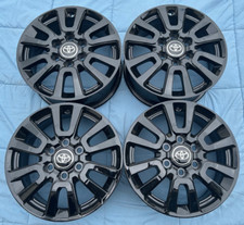 4 18 Toyota Land Cruiser Factory Oem Gloss Black Wheels 18x7 Rims 10643 New 4 18 Toyota Land Cruiser Factory Oem Gloss Black Wheels 18x7 Rims 10643 New