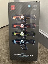 Best Choice Products Set of 4 Laser Tag Blasters & Vests, Infrared Lazer Toy Set