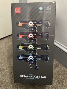Best Choice Products Set of 4 Laser Tag Blasters & Vests, Infrared Lazer Toy Set