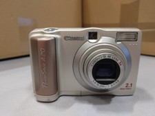 Canon PowerShot A20 2.1 MP 3x Zoom f/2.8 Beige Not Working Parts Without Charger