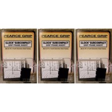 THREE Pearce Grip PG-GFISC GLOCK 26 27 28 33 39 Grip Inserts FAST SHIP