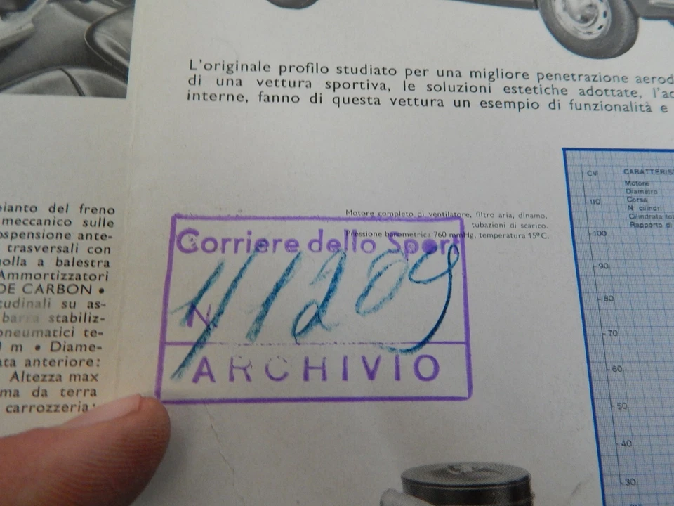 BROCHURE DEPLIANT LANCIA FLAVIA SPORT ZAGATO 1.8 1800 - Immagine 3 di 4