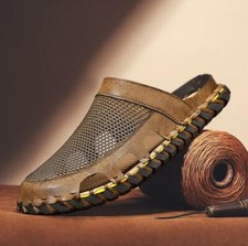 Men's Beach Ventilation Shoes Slippers Outdoor Casual Flats Summer Comfort 38-46