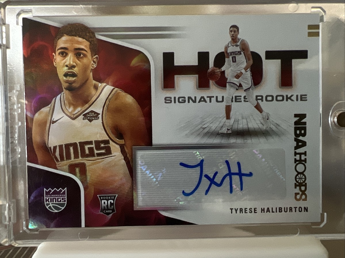2020-21 TYRESE HALIBURTON PANINI NBA HOOPS HOT SIGNATURES RC