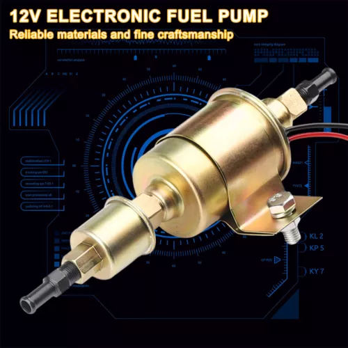 Bomba de combustible eléctrica universal 12V en línea baja presión 5-9 PSI GAS diésel E8012S - Imagen 3 de 9