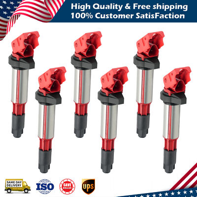 6X Upgrade Ignition Coils Pack For BMW 323 325 328 330 335 525 530i X5