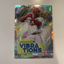 2022 Bowman Chrome Virtuosic Vibrations Jordan Walker VV-13 Atomic /150