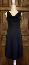 EXPRESS Women's Little Black Dress Sz 5/6 Sleeveless Cocktail Cowl Neck NICE!!