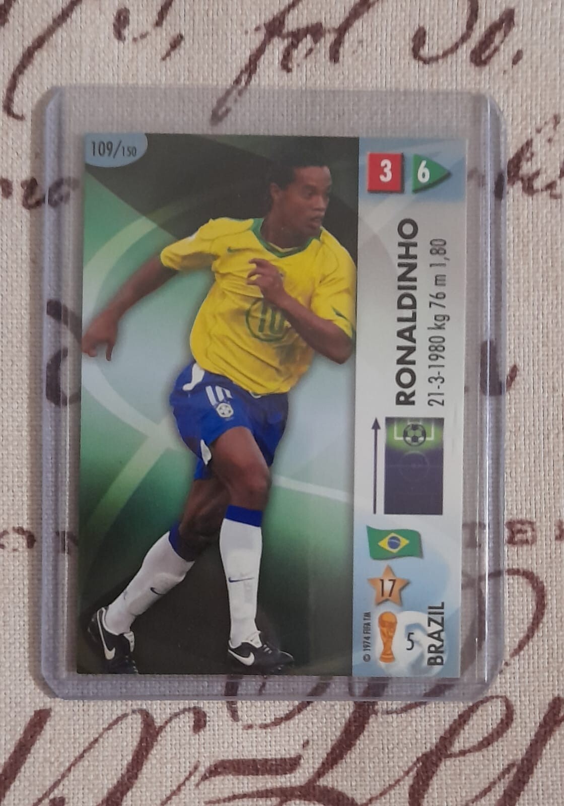 RONALDINHO BRASIL WC ALEMANIA 2006 PANINI #109