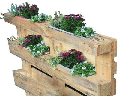 Blumenkasten Pflanzkasten Set Einsatz fr Europaletten Balkonkasten Palette  | eBay.de