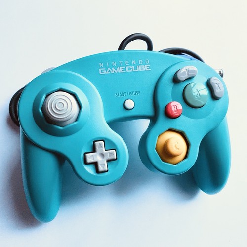 🦋 BLUE NINTENDO GAMECUBE CONTROLLER ⭐️GENUINE ORIGINAL⭐️ Game Cube ❤️