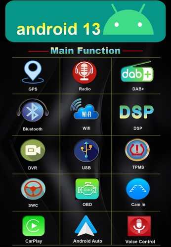 Android 13 Car Stereo Carplay DAB+ GPS Navigation BT For Volvo S60 V60 2011-2020 - Picture 6 of 23