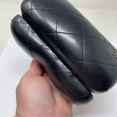 Chanel Sunglasses Case Black Matelasse Quilted Silver CC  display picture 2