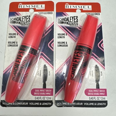 2x Rimmel Scandal Eyes Xtreme Mascara Extreme Black #003. Brand New. Sealed