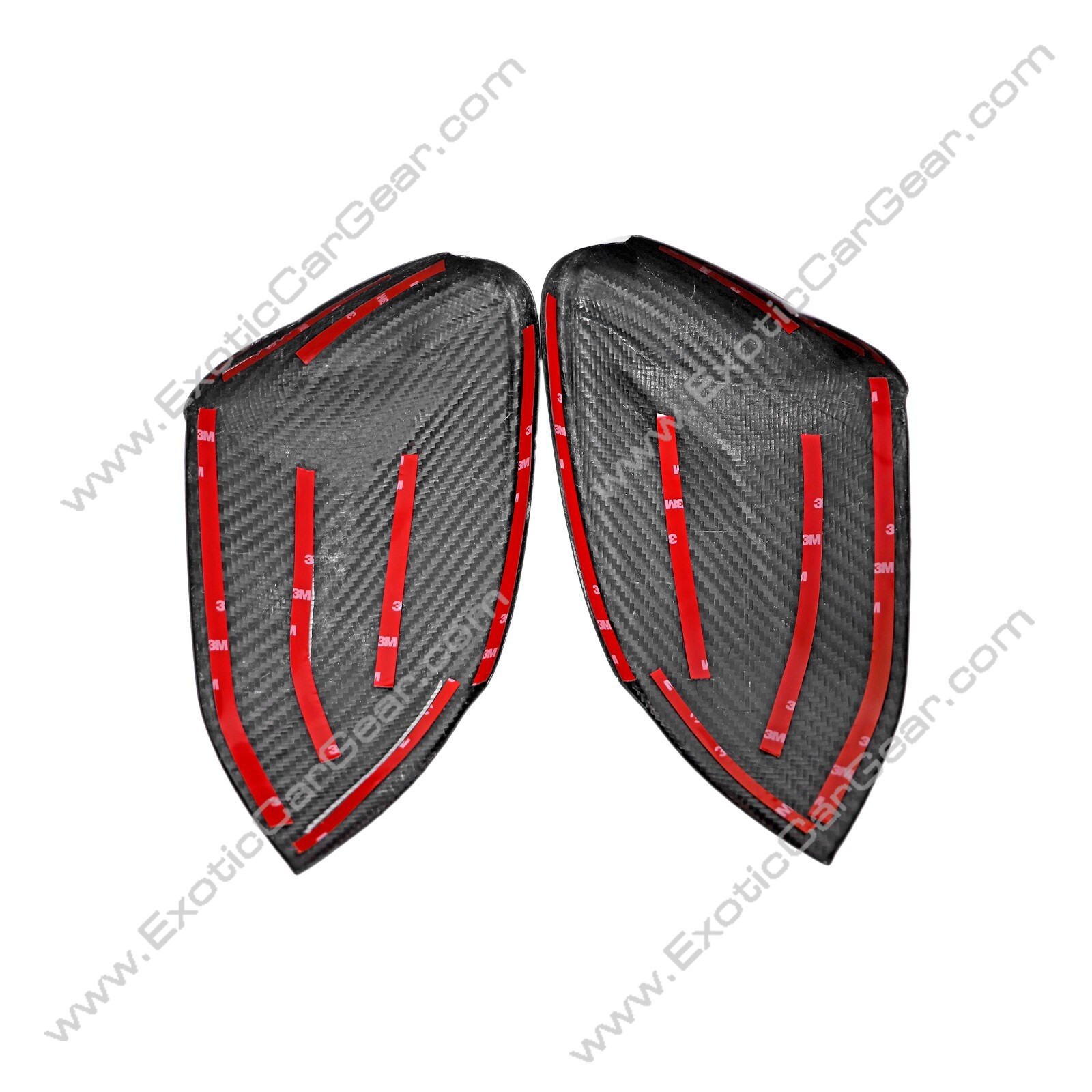 Lamborghini Urus Carbon Fiber Mirror Cap Covers with Camera Holes
