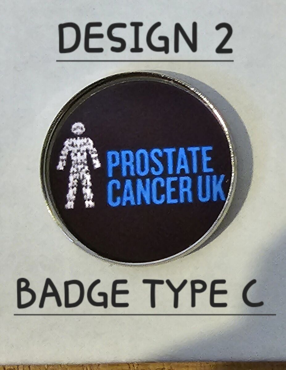 Prostate Cancer UK pin badge