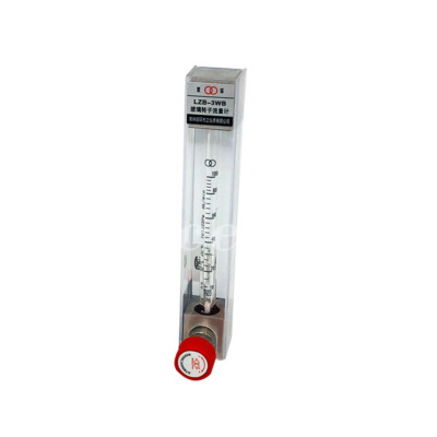 2pc LZB -3WB, glass rotameter flow meter with control valve for water/air/gas