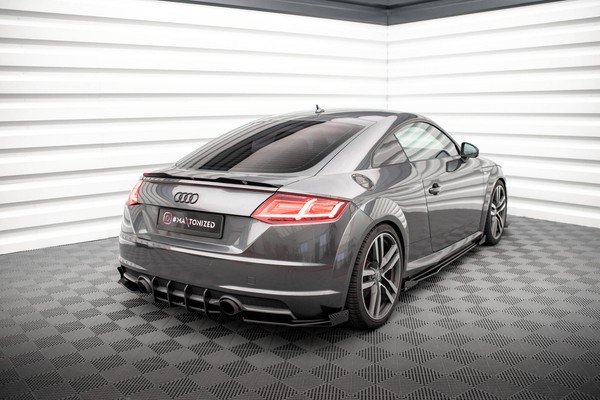 Cup Seiten Flaps FüR Audi TT S-Line 8S Schwarz Hochglanz Diffusor Ansatz-image