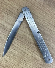 Soviet Folding Knife Hunting and Fishing USSR Vintage Metal Tourist Accessories