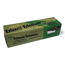 AECO AE-276 Exhaust Extension 9" Chrome Pipe Tip NOS 1940s-60s Universal Fit VTG