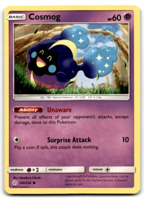 2019 Sun & Moon - Cosmic Eclipse Cosmog a Basic/Common #100