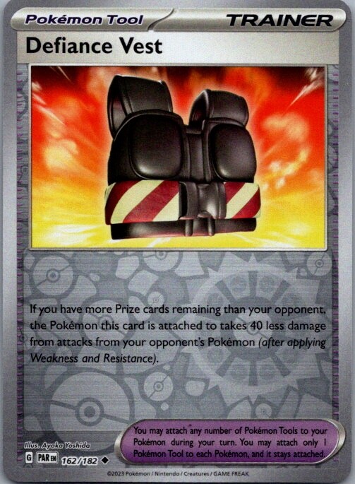 Defiance Vest 162/182 Trainer Reverse Holo Pokemon Card TCG Cards Collecting 
