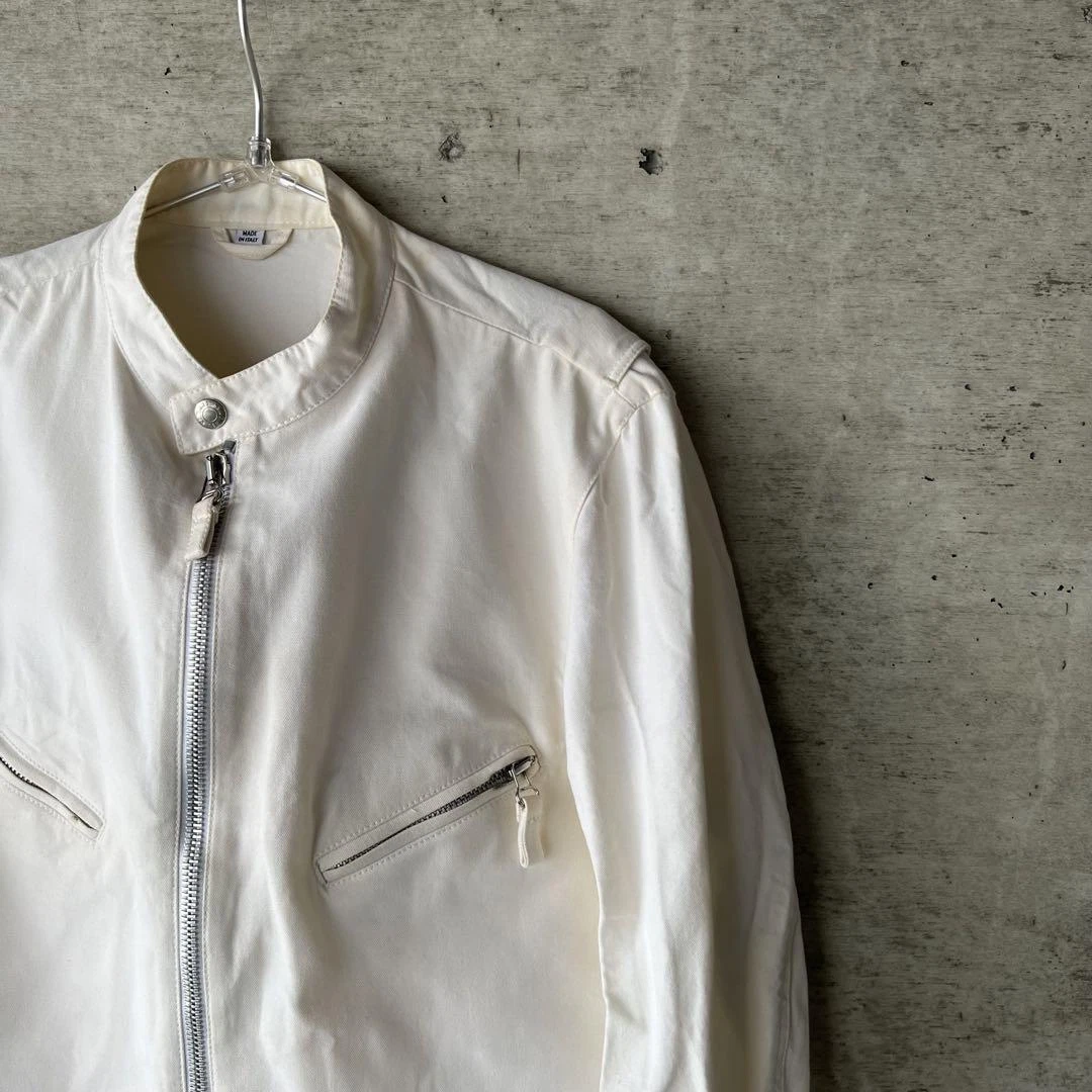 Helmut Lang Archive 04Ss Biker Jacket Riders Jacket Color White