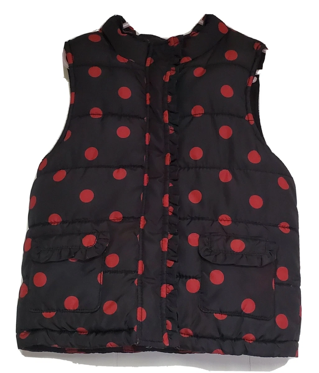 Polka dot puffer vest discount