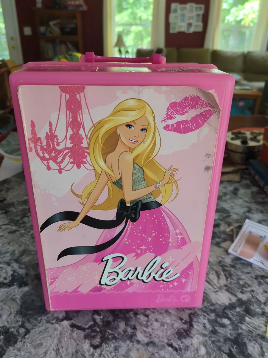 Barbie doll wardrobe carrying case deals